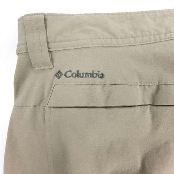 COLUMBIA Jasper Butte 10" Nylon UPF Cargo Shorts Gray Men 36 Gorpcore Khaki - Picture 6 of 9